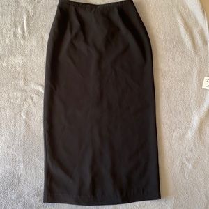 Women’s Black Long Straight skirt.